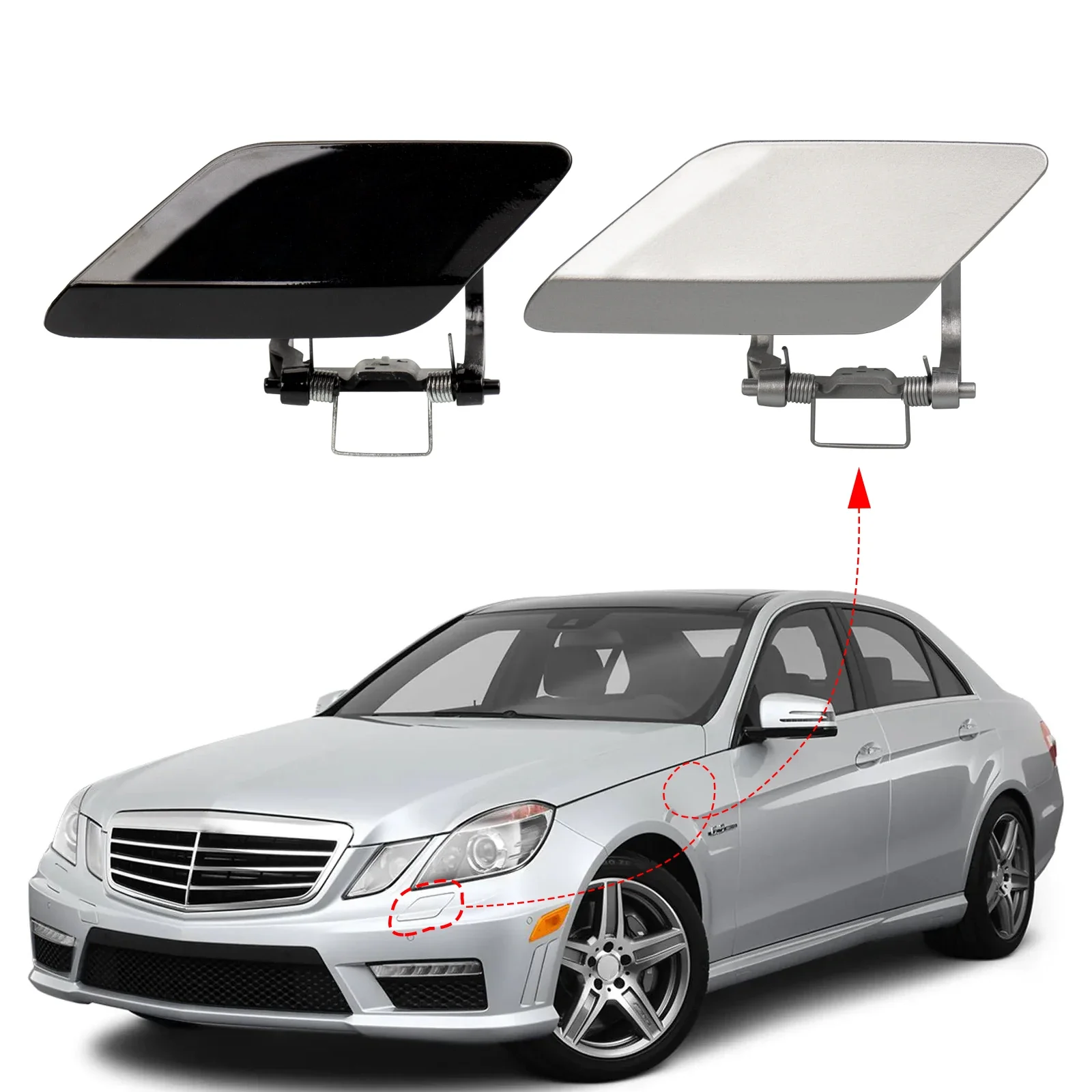 

Front Bumper Headlight Washer Cover For Mercedes Benz E Class w212 accessories E300 E350 E400 E550 2008-2013 2128600108