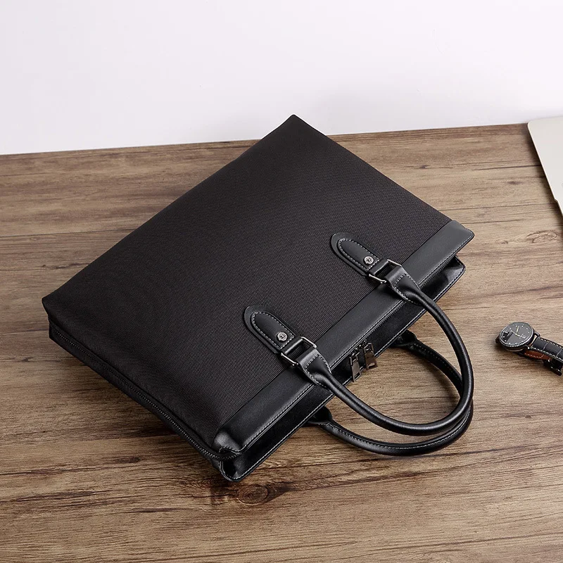 2025 حقيبة الموضة الجديدة أكسفورد القماش كمبيوتر محمول واحد العلامة التجارية الفاخرة حقيبة ساعي الرجال حقائب جلدية للرجال متعددة الطبقات حقيبة يد رجالي