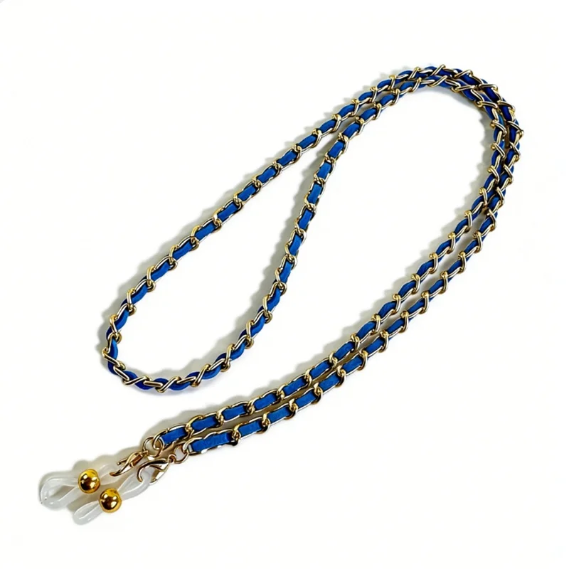 

Euro-Am Hotsale Bardian Glasses Chain Metal Leather Woven Style For Women Fashion Sunglasses Chain factory outlet