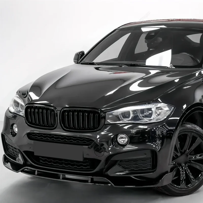 

For BMW X6 F16 M Sport 40i M50i M50d 2014-2019 Front Bumper Splitter Lip Car Diffuser Spoiler Bumper Deflector