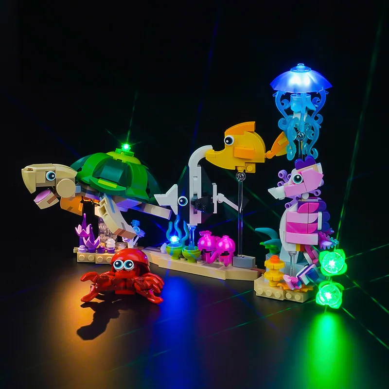 Lazishi LED Light 31158 Set is suitable for Sea Animals building block gifts (including lighting accessories only)