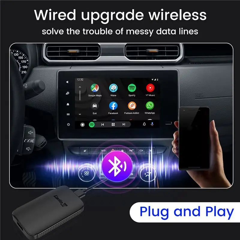 

M85K Android Auto Wireless Adapter for Wired AA Upgrade AA Wireless, Auto Link, 5G WiFi, Android Auto Wireless Dongle