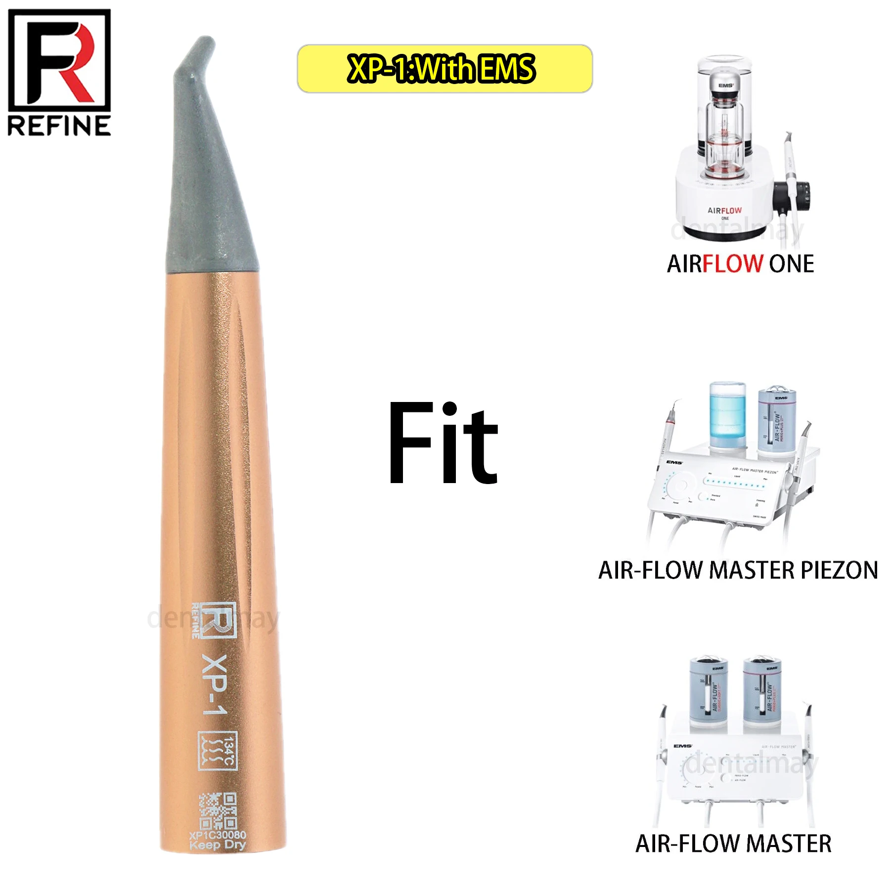 EMS AIR-FLOW Dental Polisher Handpiece XP-1 120° Angle Master Piezon Compatible with AIRFLOW ONE