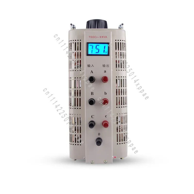 0-750V Adjustable Output with Digital Readout 380V Input Three-Phase Voltage Regulator - 15KW High Power