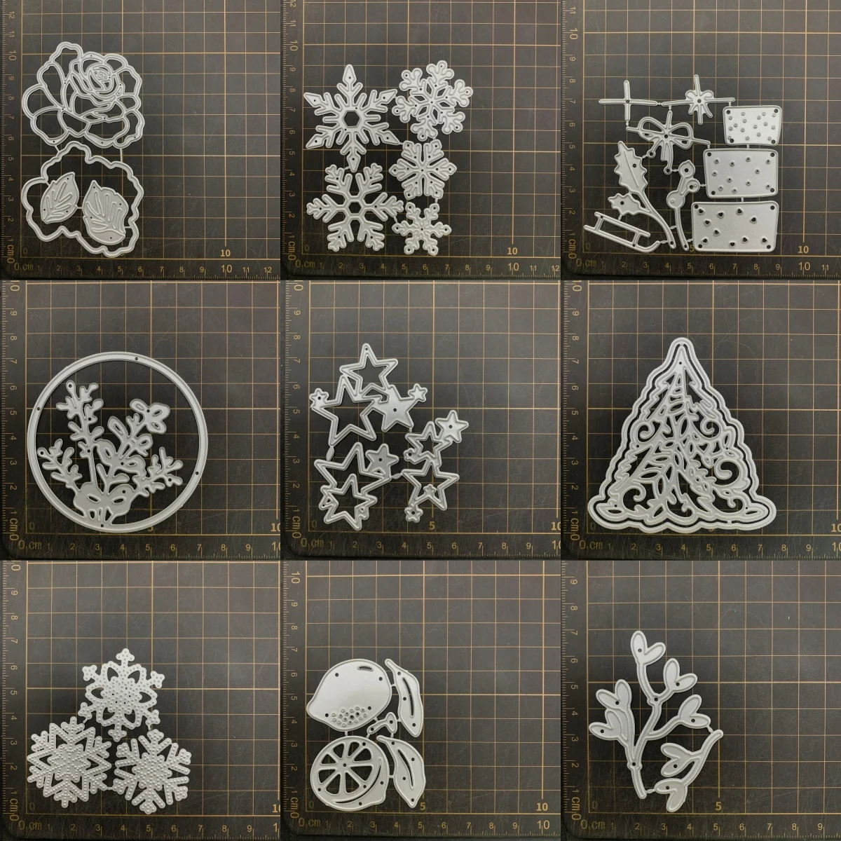 9 kinds Flower Stars Metal Cutting Dies Stencils For DIY Scrapbooking Decorative Embossing Handcraft Die CutsTemplate