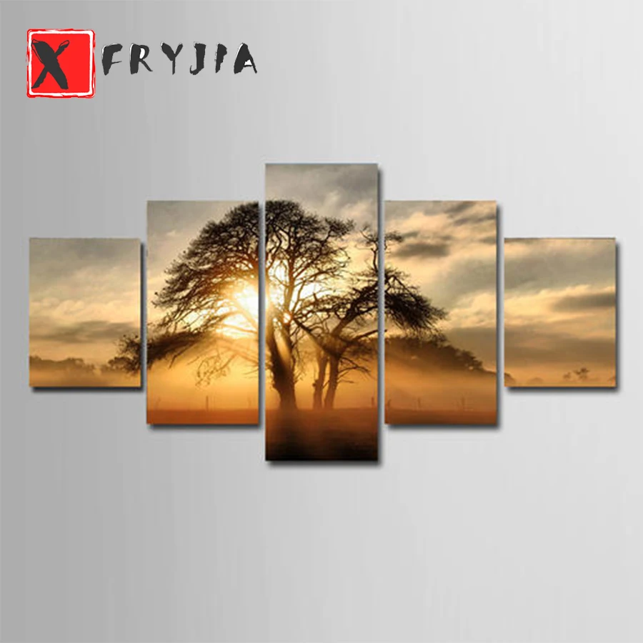 

5pcs Diamond Painting Sunset landscape Full Drill Square Diamond Embroidery Cross Stitch Rhinestones New Arrival Handmade Gift