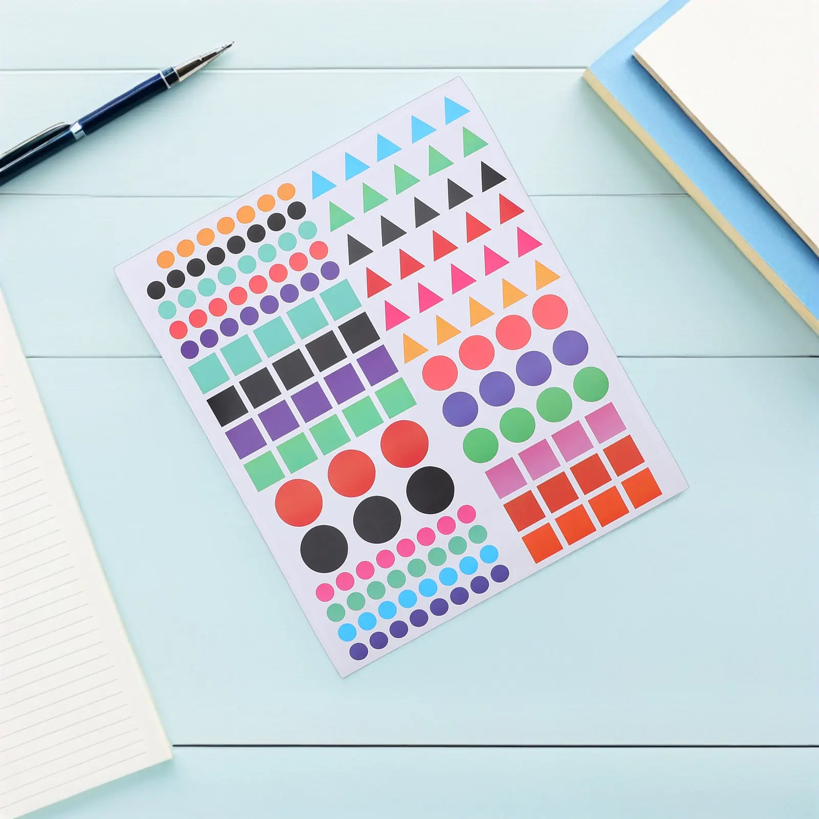 30Sheets Location Marker Stickers Bright Multicolor Self Adhesive Map Flags for Travel Geographical Map
