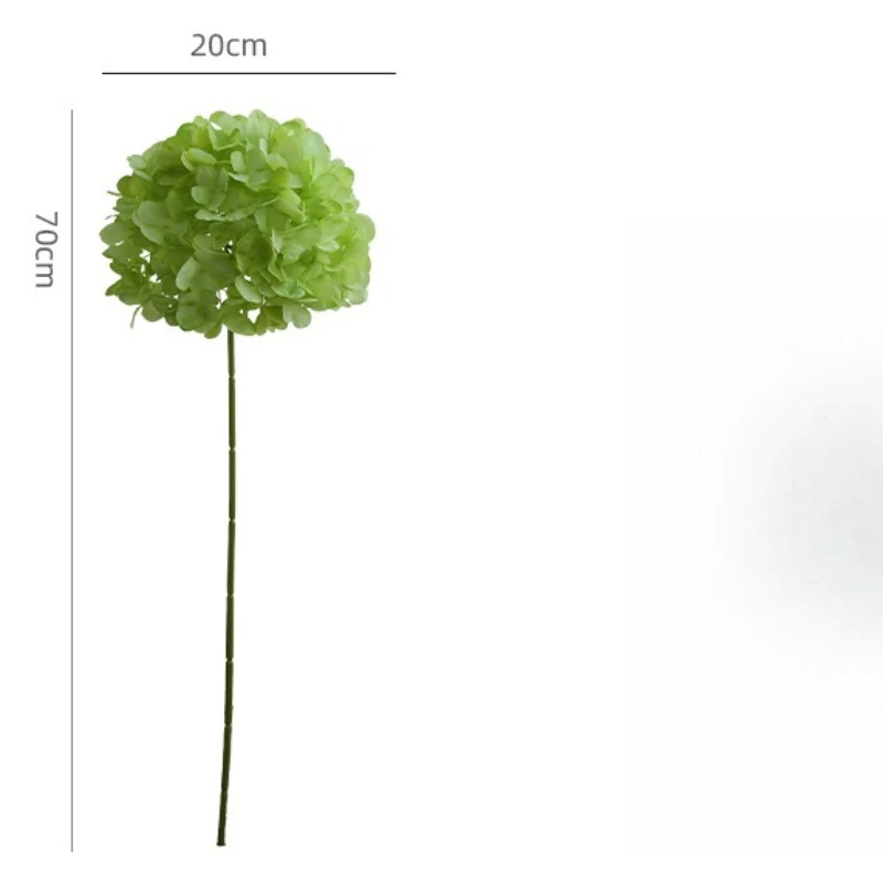 10 Stück/Set Künstliche Blumen 70cm Hortensienzweig Heimdekoration DIY Kranz Seiden-Kunstblumen Simulation Weiße Hortensien – Detail 4