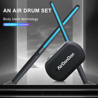 Electric Virtual Air Drum Set With Drumstick Pedal Somatosensory Virtual Reality Smart Wireless Electric Drum Musical Instrument