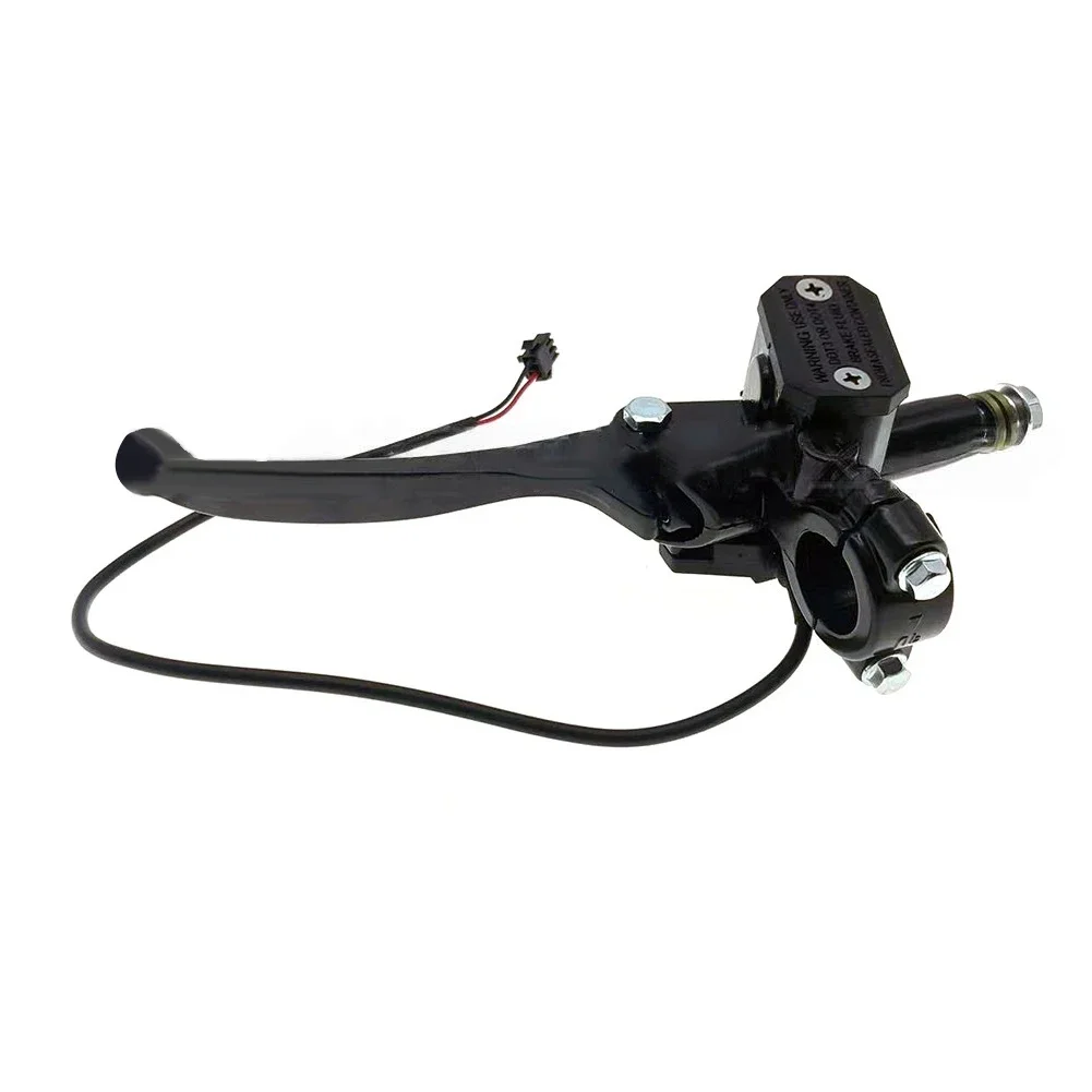 

Disc Brake Pump Ebike Disc Brake For Electric Vehicles 18x10x3Cm Size 22.2MM Handlebar Support 2Pin SM Wire Black Color