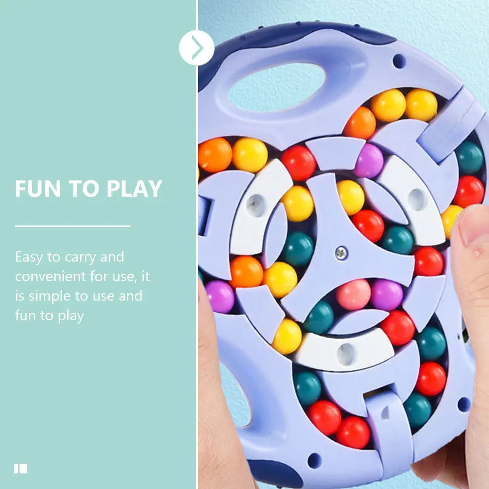 Rotating Bean Cube Intellectual Development Fingertip Plaything Early Educational Finger Rotating Beans Kids Fingertip Bead Disk