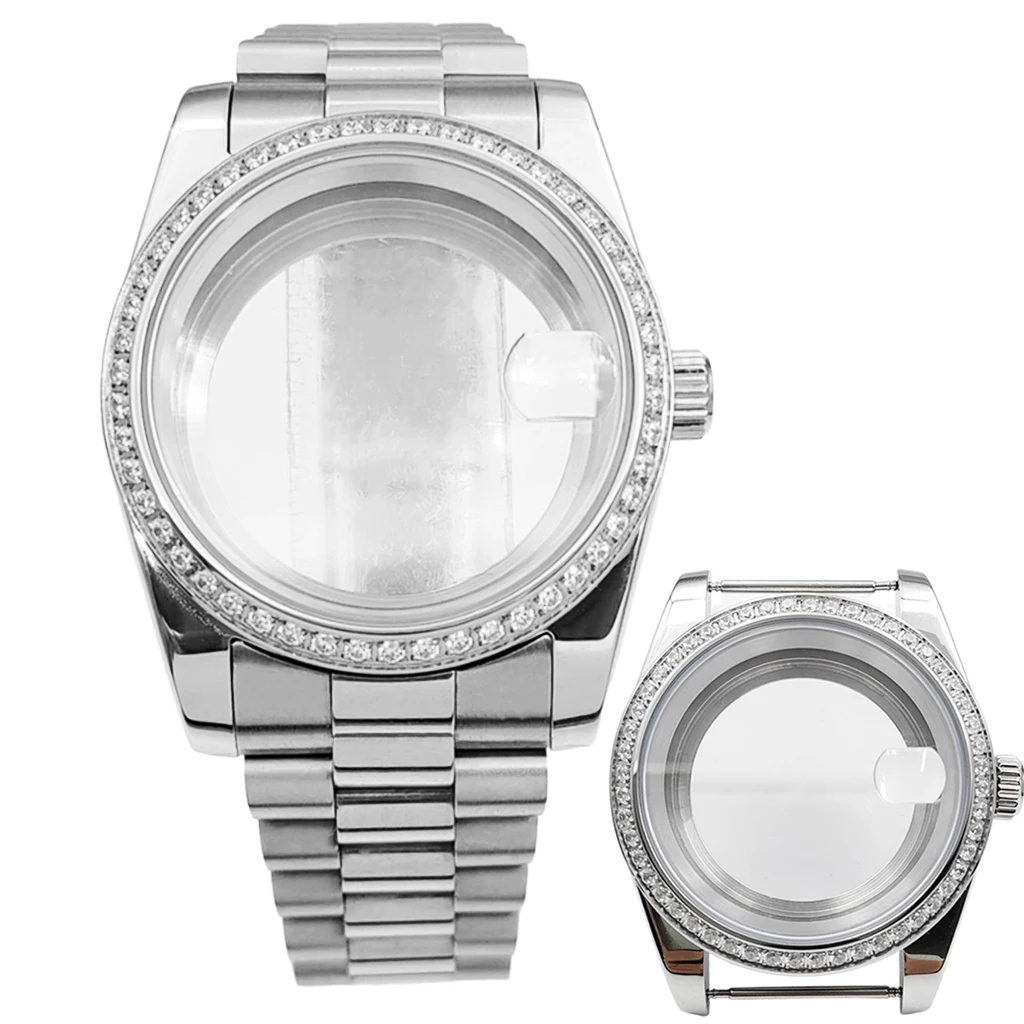 

36mm 39mm Watch Case Sapphire Glass For NH35 NH36 ETA 2824 PT5000 ST2130 ETA2836 Miyota 8215 8205 821A Automatic Movement