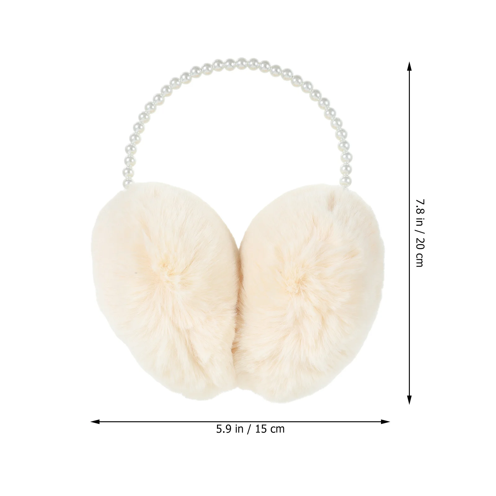 أغطية لؤلؤية للنساء غطاء أذن شتوي دافئ ناعم ومريح غطاء أذن أنيق لتدفئة الأذن هدية جميلة