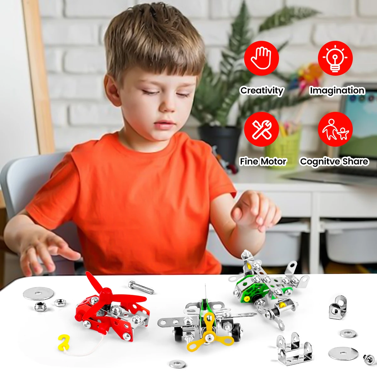 DIY гайка винт в сборе инженерный военный автомобиль строительный комплект для мальчиков образовательная интеллектуальная интерактивная игрушка