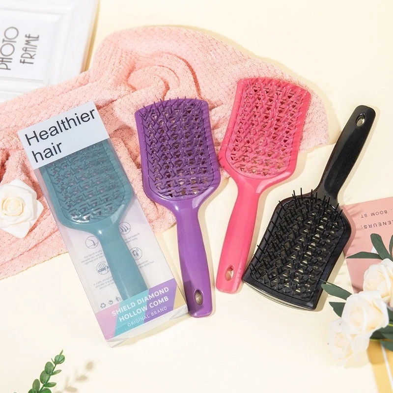 

Diamond Hollow Shield Comb, Gradually Changing Color, Can Hang, Original Combs Wholesale, Household, Smooth Hair, Fluffy