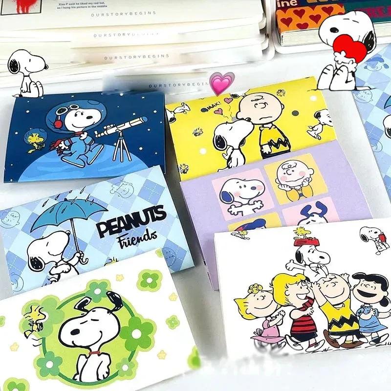 

1pcs Snoopy Anime Cartoon Envelope Letterhead Cute Letterhead Writing Paper Holiday Greeting Cards Post Office School Supply