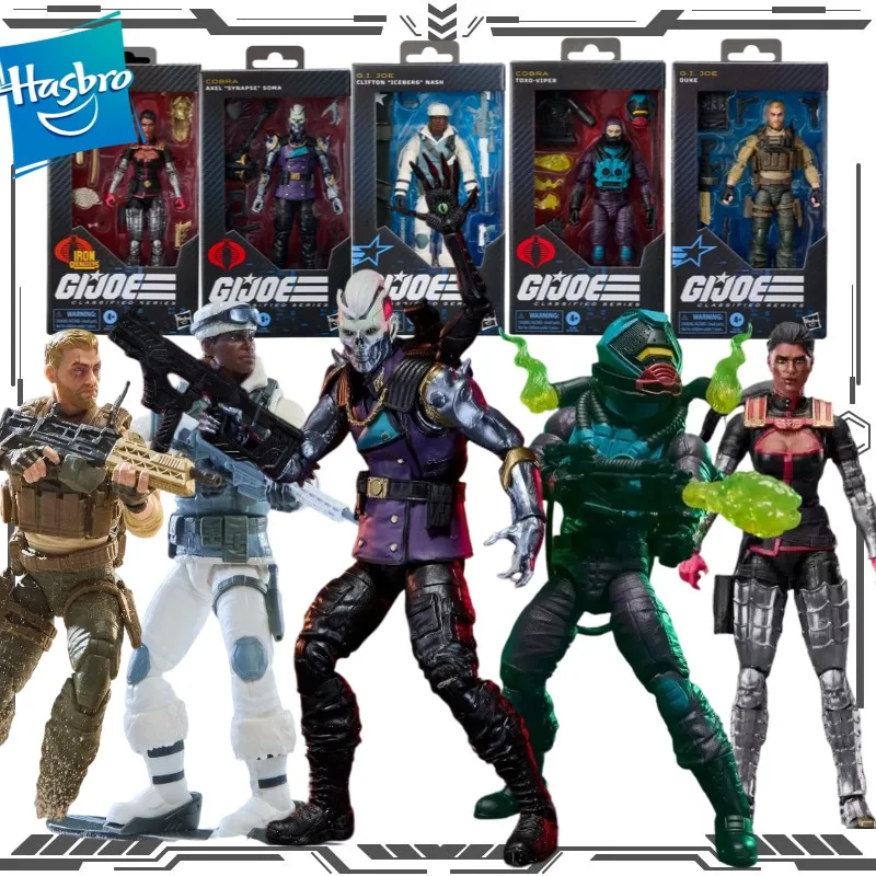 Hasbro G.I. Joe Classified Series 5er-Pack Iceberg Duke Toxo-Viper Synapse 6 Zoll Militär-Cobra-Actionfiguren Sammlerstücke