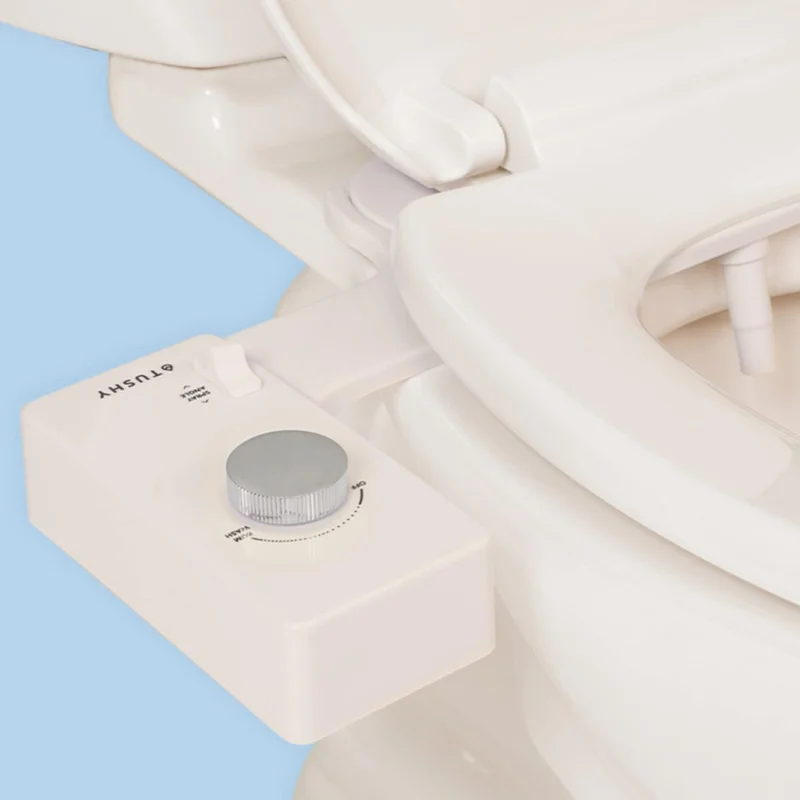 

Classic 3.0 Bidet Seat Attachment (Biscuit/Platinum) – Non-Electric, Self-Cleaning, Adjustable Pressure/Angle, Easy Install