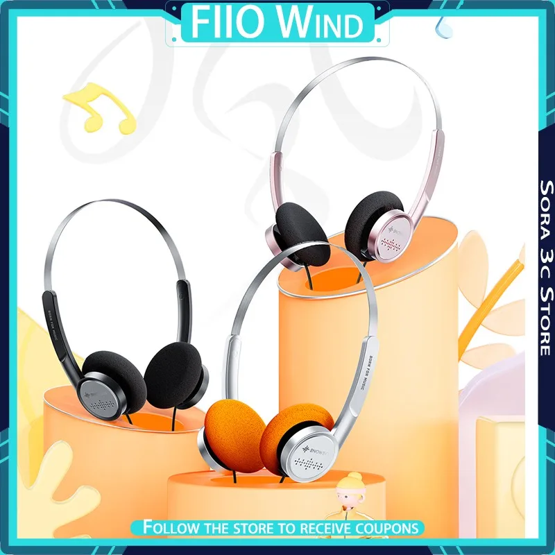 

FiiO Snowsky Wind Ретро маленькие проводные наушники Hi-Fi качество звука эргономика портативные наушники легкие индивидуальные подарки