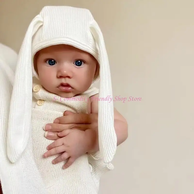 

85ae Baby Rabbit are Hat с ремешком для галстука Регулируемые девочки для девочек костюм для косплея запас