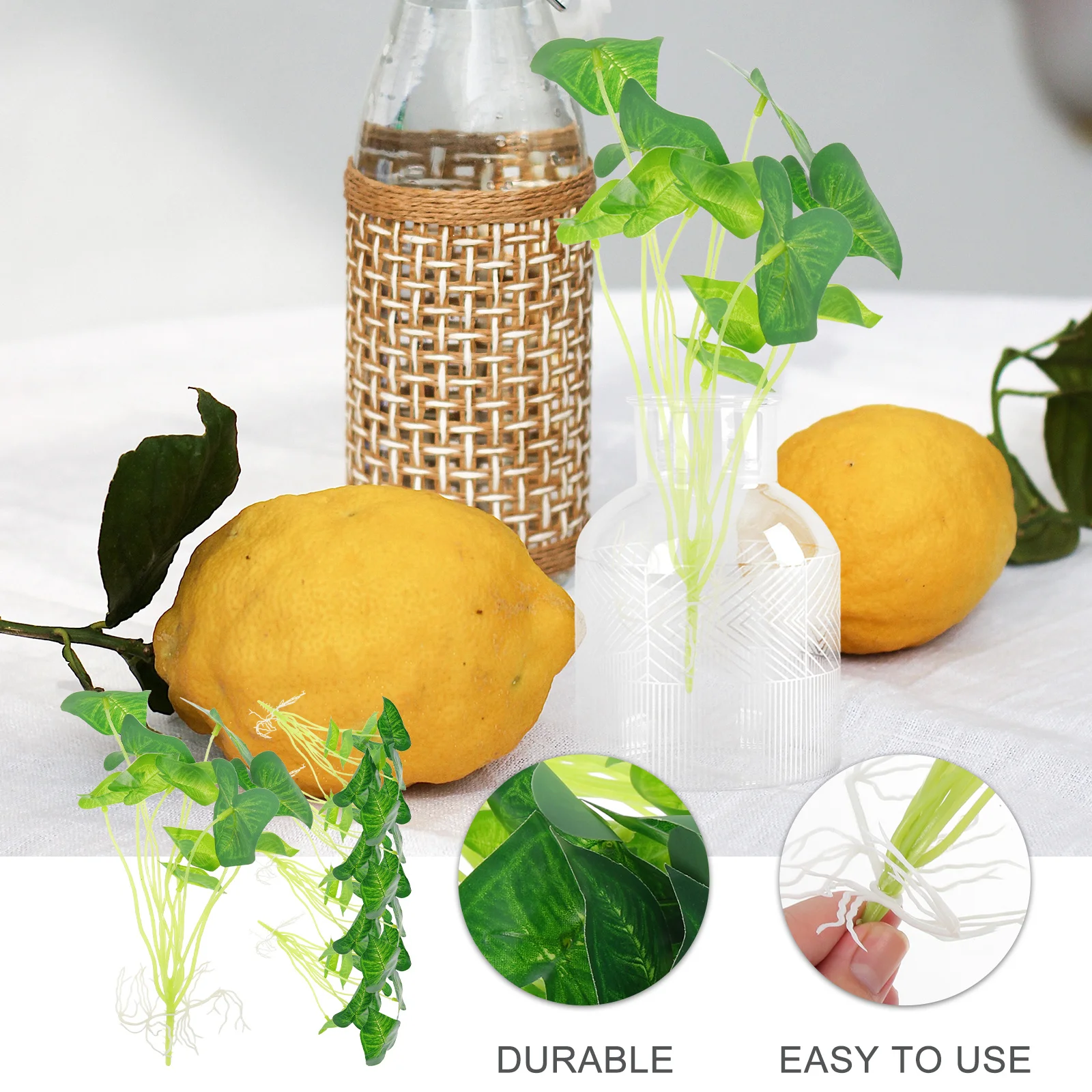 

5Pcs Fake Aquatic Plant Decorative Aquarium Plant Fish Tank Supply Natural Lively Atmosphere Exquisite Workmanship