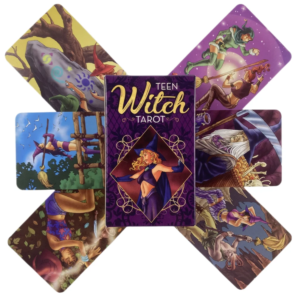 Teen Witch Tarot Cards A 78 Deck Oracle English Visions Divination Edition Borad Playing Games