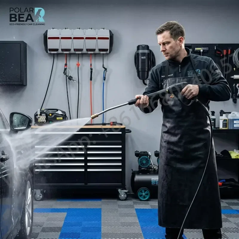 POLAR BEAR Workshop Car Wash Solution PB-PRO-003 5-in-1 Pro System Integrated Car Wash Bay Equipment 165 Pressure 3000W Water
