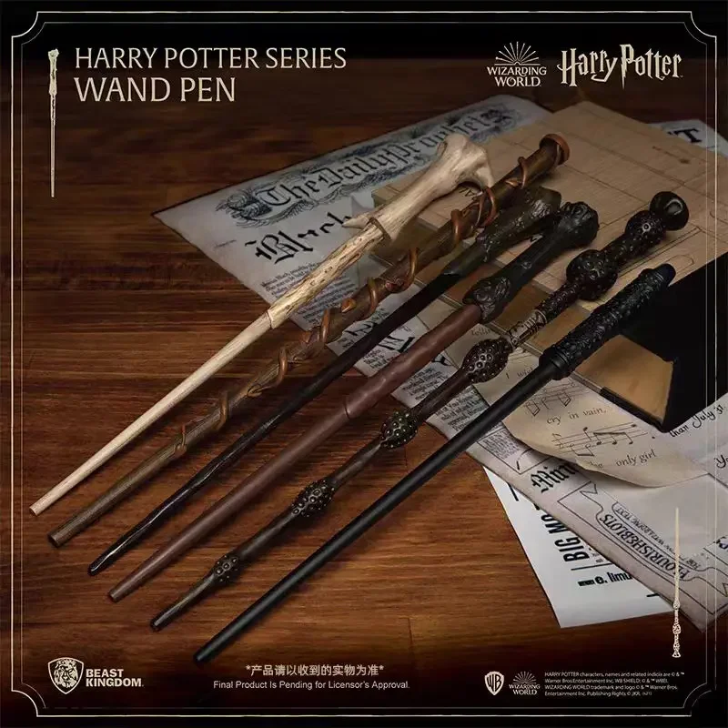 Harries Potters New Anime Metal Core Magic Wand Box Dumbledore Malfoy Hermione Voldemort Magical Harried Wand Cosplay