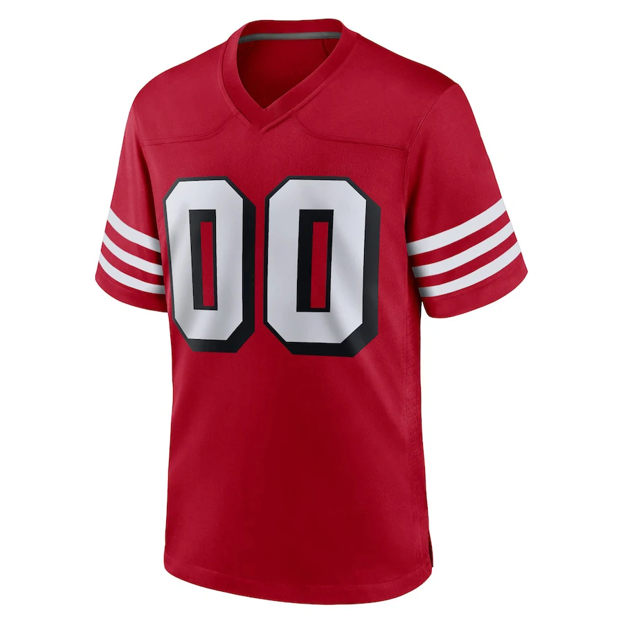 Customized Football jersey sewn name no. Purdy Aiyuk Bosa McCaffrey kittle lance stitch jersey