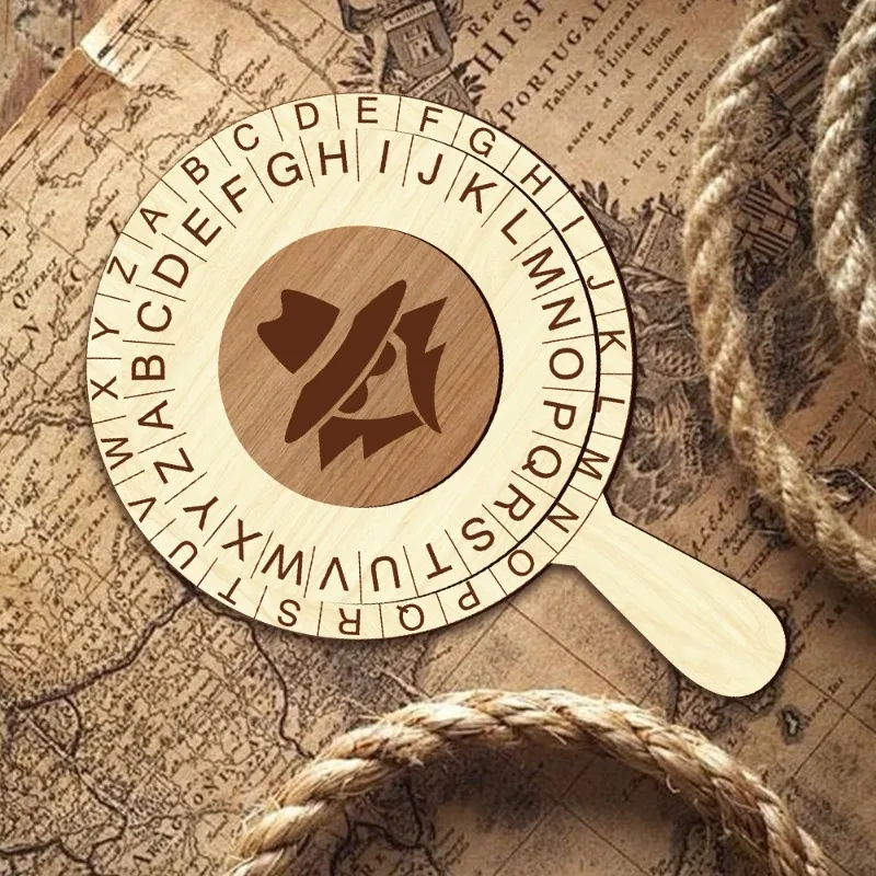 Detective creativo Spia Decodifica Ruota Fuga Sala Decrittografia Password Disco Festa Festa Puntelli di gioco Regalo di Natale di Halloween