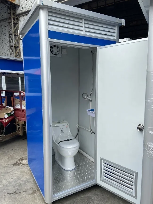 2026 Energy-efficient Prefabricated Outdoor Camping Practical Mobile Toilet With Shower Aluminum Portable Toilet