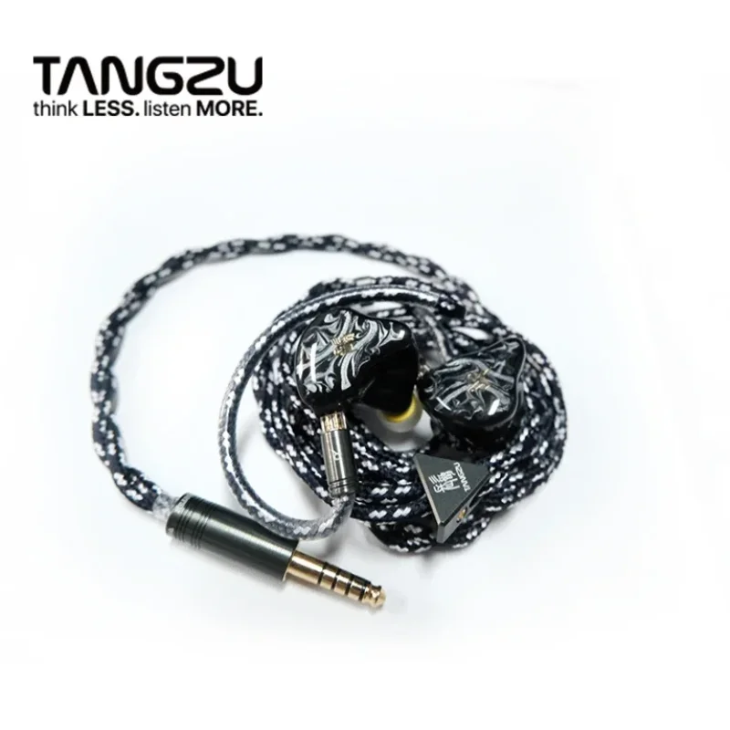 TANGZU BAJIE Flagship 1DD + 4BA +1EST +CPBC HiFi Earphone Monitor IEM for Audiophiles Musicians with 4.4MM Balance Vorfex Cable