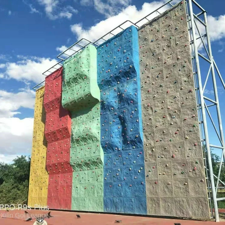 Child Outdoor Rock Climbing Mesh Amusement Frame, Wood PE Board Climbing Wall, Custom Size, Max Safety, Playground Equipment