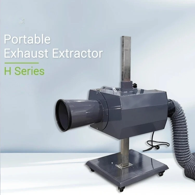 New Mobile Extraction Trolley Equipment Ground Vehicle Car Exhaust Dust Collector Repair Tools