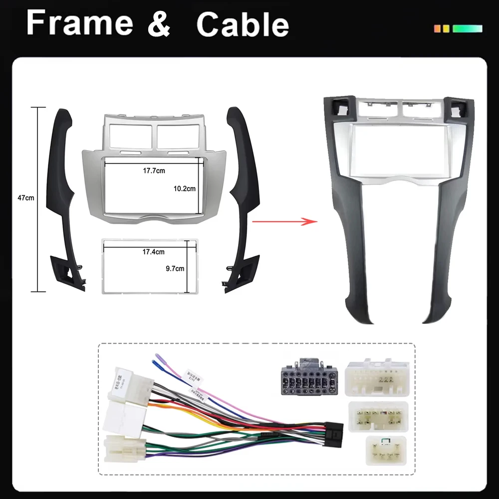 7inch Car Radio For Toyota Yaris 2005 2006 2007 2008 2009 2010 2011 Android Auto Video Player GPS Navigation 4G WIFI 2din DVD - view 3