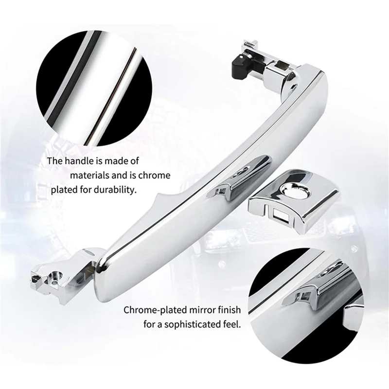 

10X Exterior Door Handle With Keyhole For Infiniti FX35 FX45 Nissan Murano Rogue 82646-CA000 80640-CA012 Front Left Side