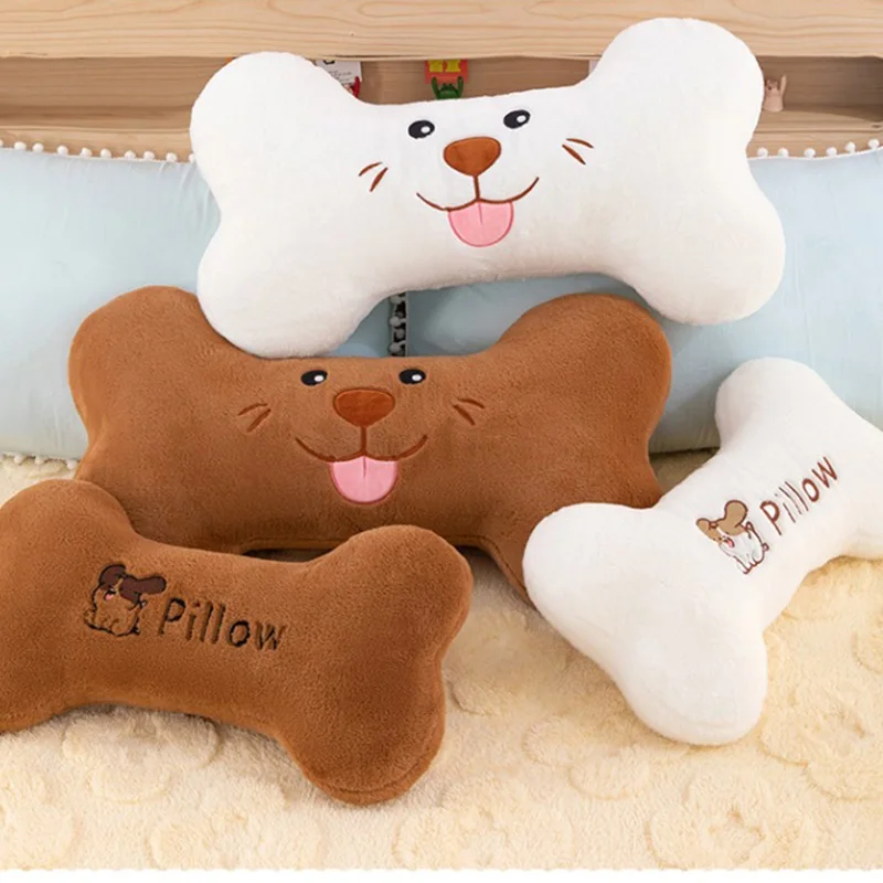 

Super soft puppy bone throw pillow Plush Toy Soft Home Decoration Christmas Gift Children's Birthday Gift companion gift for Kid