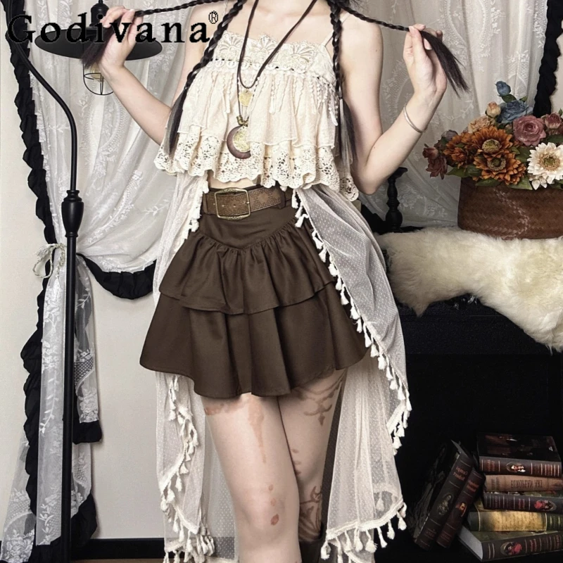 Set originale di Halloween da ragazza per le vacanze, gonna con bretelle, abito da donna, carnevale, gioco di ruolo, festa, gonna retrò