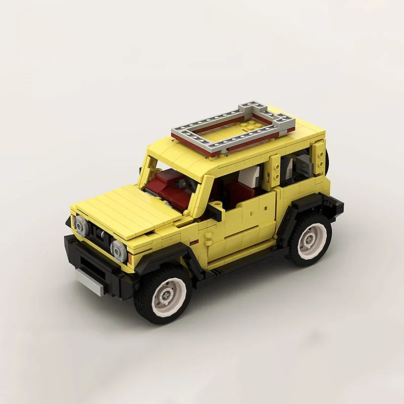 سرعة سباق السيارات نموذج MOC قوالب بناء 500 على الطرق الوعرة مركبة وحدات التكنولوجيا الأطفال هدايا العيد تجميع اللعب البدلة #2