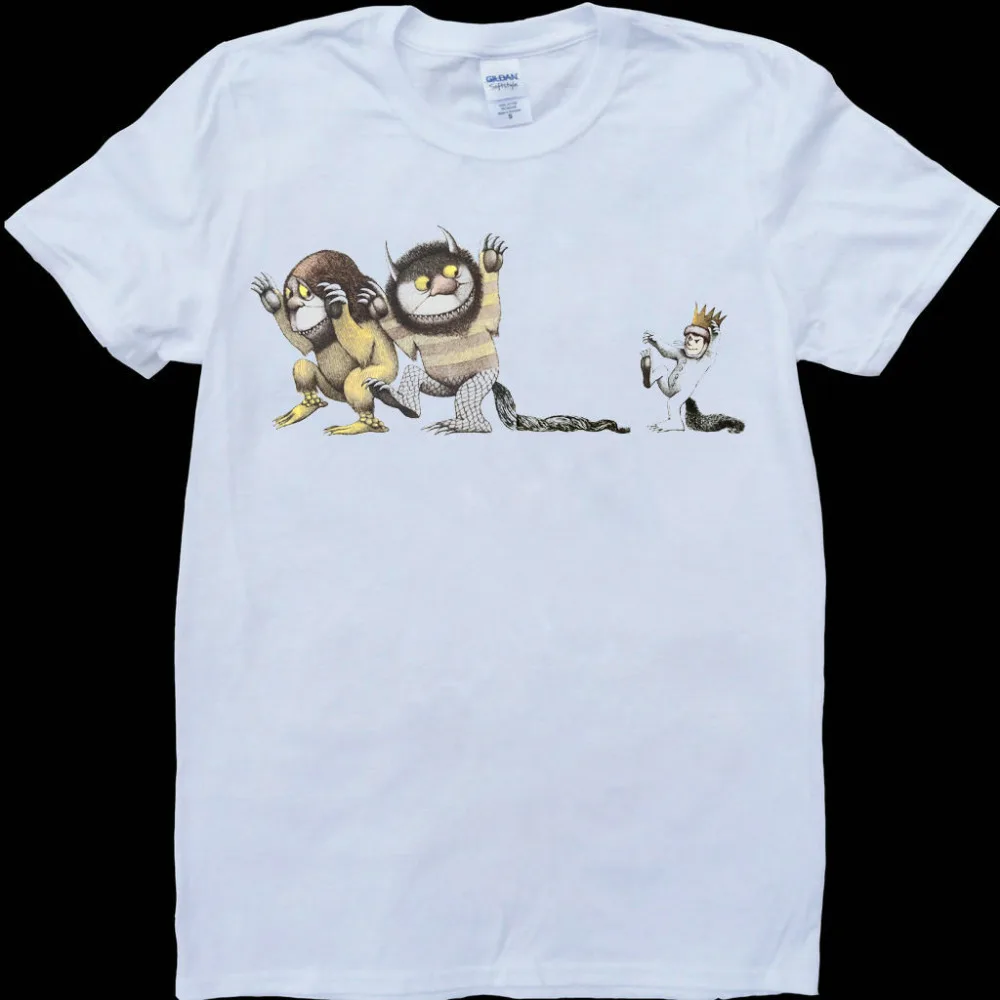 Where Wild Things New Fashion Man T-Shirt Cotton O Neck Mens Short Sleeve Mens tshirt Male Tops Tees Wholesale