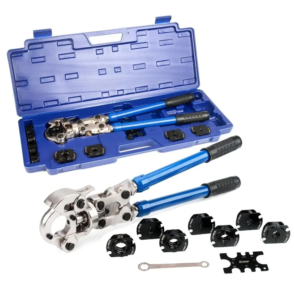 

IWS-1632AF Copper Tube Fittings Crimping Tool With 1/2 3/4 and 1-inch Jaw for Propress Copper Fitting-manufactured