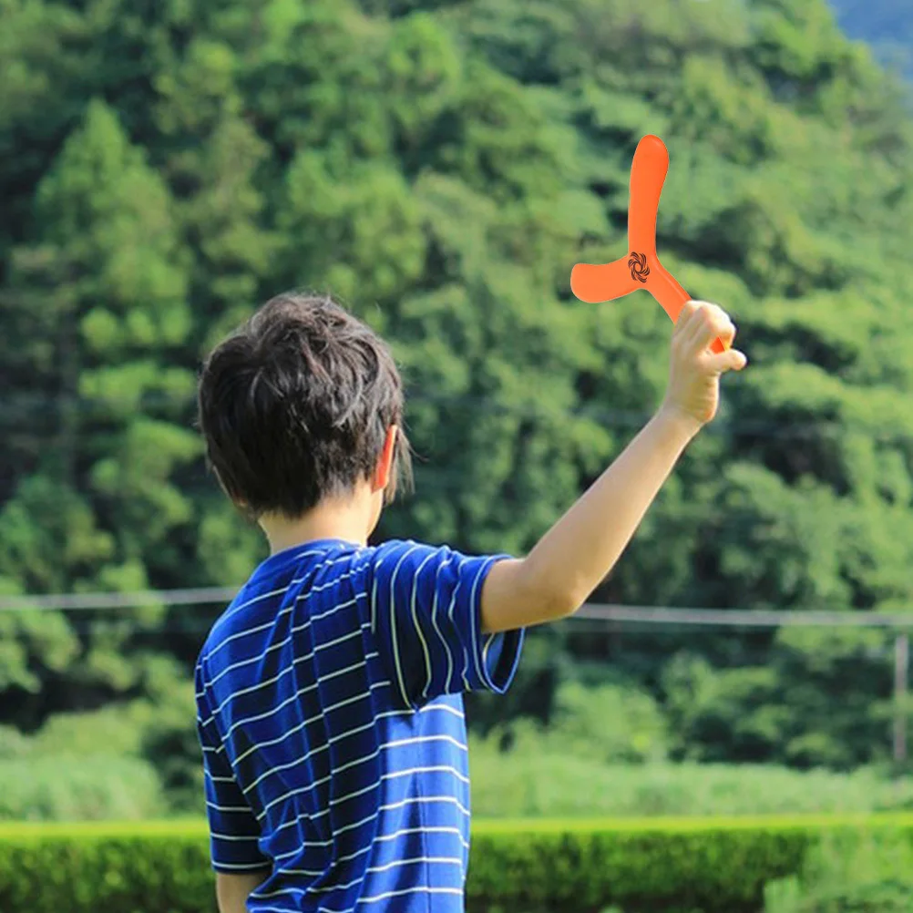 2 peças de disco voador boomerang requintadamente feito, seguro, leve, perfeito para atividades ao ar livre, presentes para crianças ao ar livre