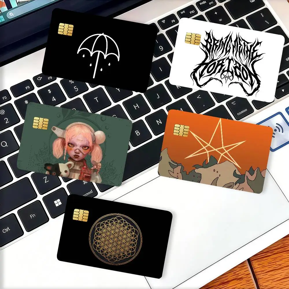Band B-Bring M-Me The H-Horizon Credit Card Decorative Card Stickers Suitable For Bank Cards Metro Transit Anti-scratch Gift 4PC