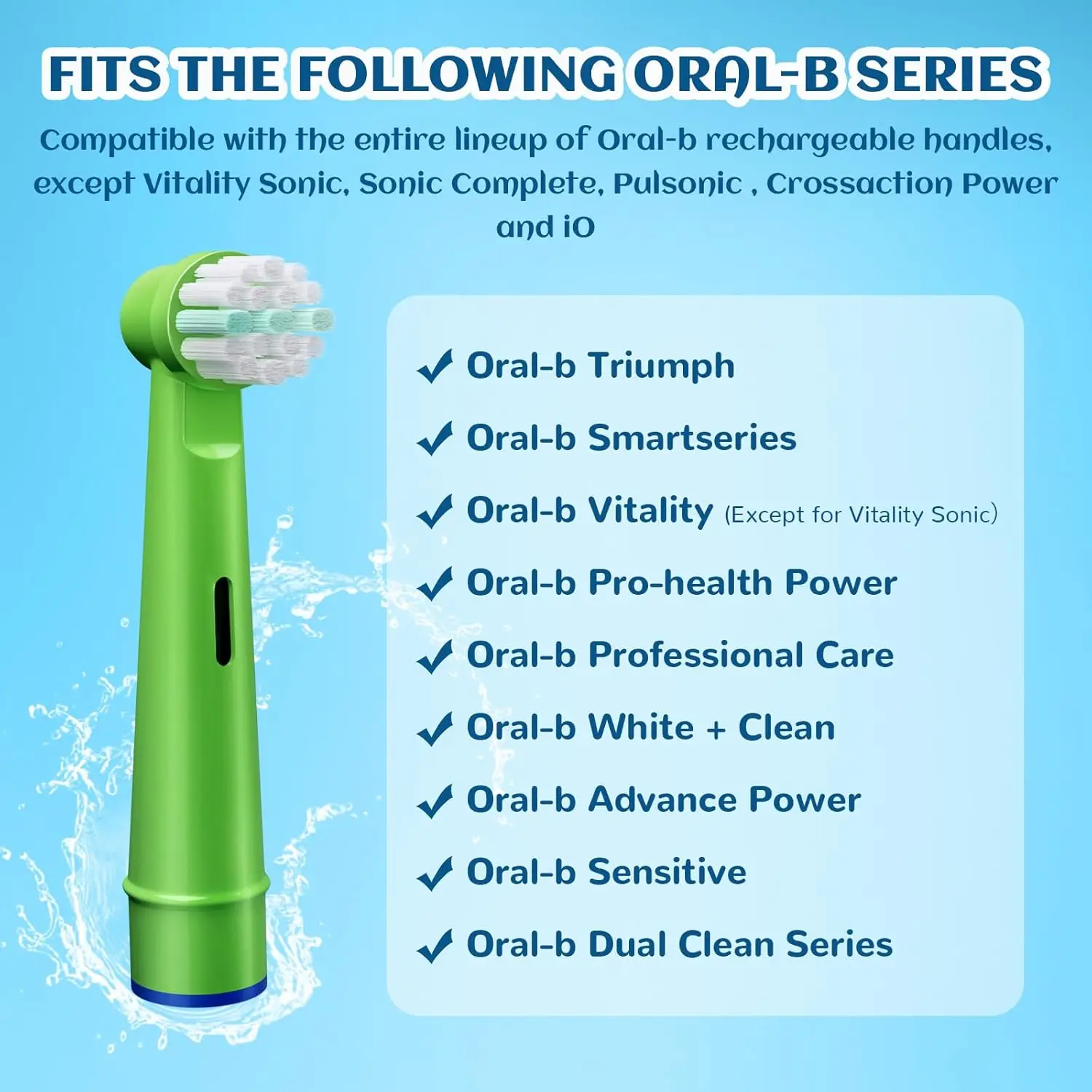 Electric Toothbrush Replacement Brush Heads for Oral Basic Cleaning B toothbrush nozzle BristlesD100 D25 D30 D32 4739 3709 3744 gallery 3