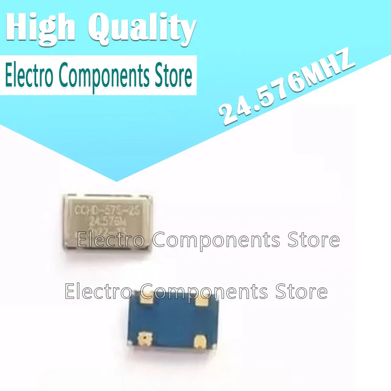 CCHD-575-25-24.576M 24.576MHZ CRYSTEK CMOS Active SMD Crystal Oscillator 4pin 3.3V SMD-4 CCHD-575-25-24.576MHZ