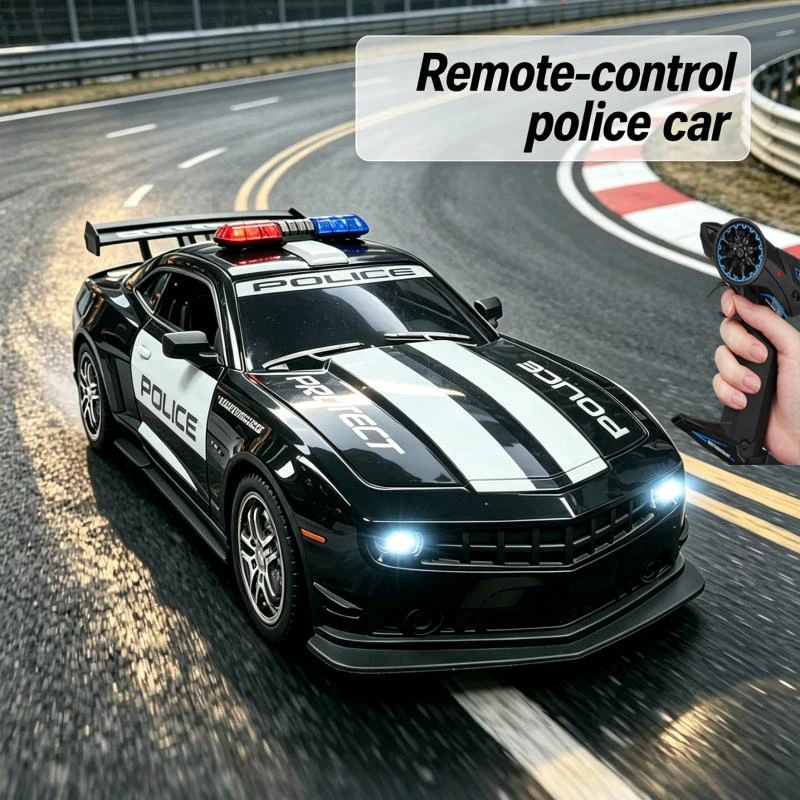 1:12 RC Police Car 2.4G High Speed Remote Control Car with Lights Electric Drift Racing Vehicle Toy Kids Boy Xmas Birthday Gifts