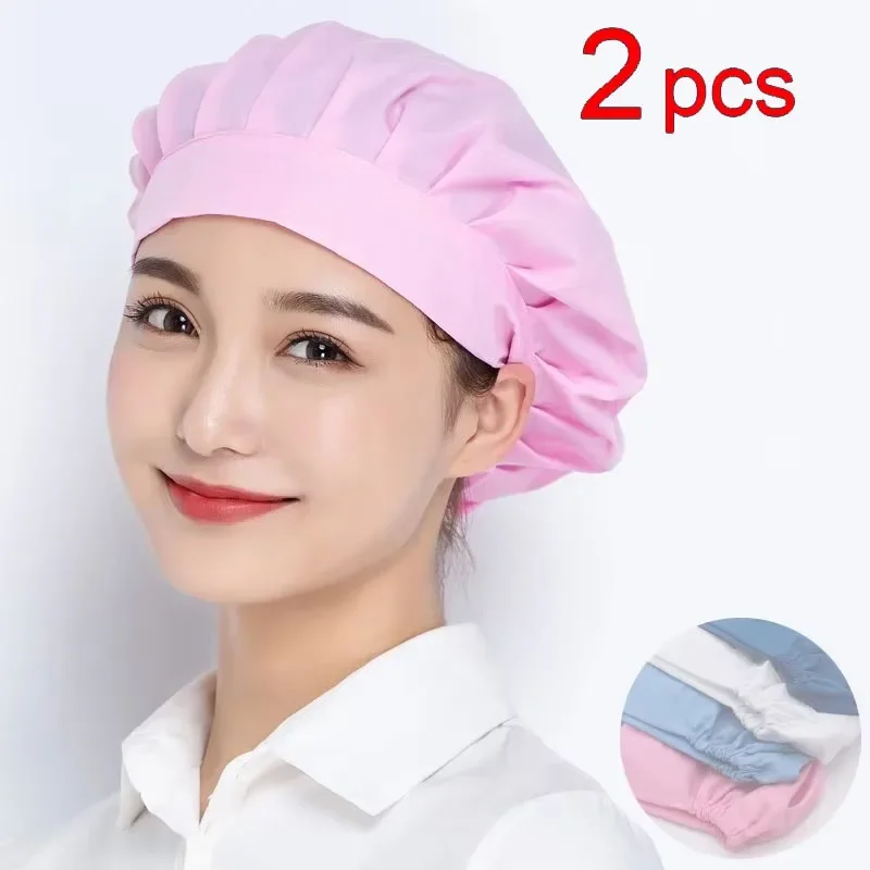 Bakery Baking Workshop Work Hat Canteen Catering Bundled Hair Dust proof Work Headband Chef Cap Food Service Cook Hat