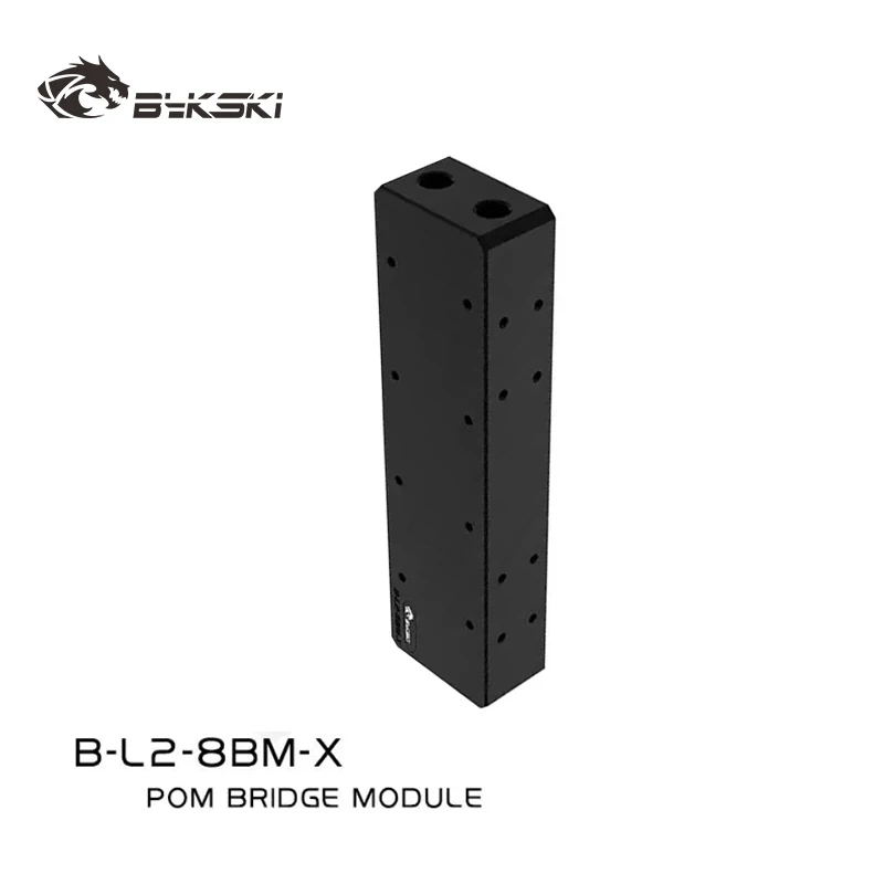 Bykski B-L2-8BM-X Multi Video Graphics Card Parallel Easy Build Block Head / 8 Cards Combined Connector / G1/4