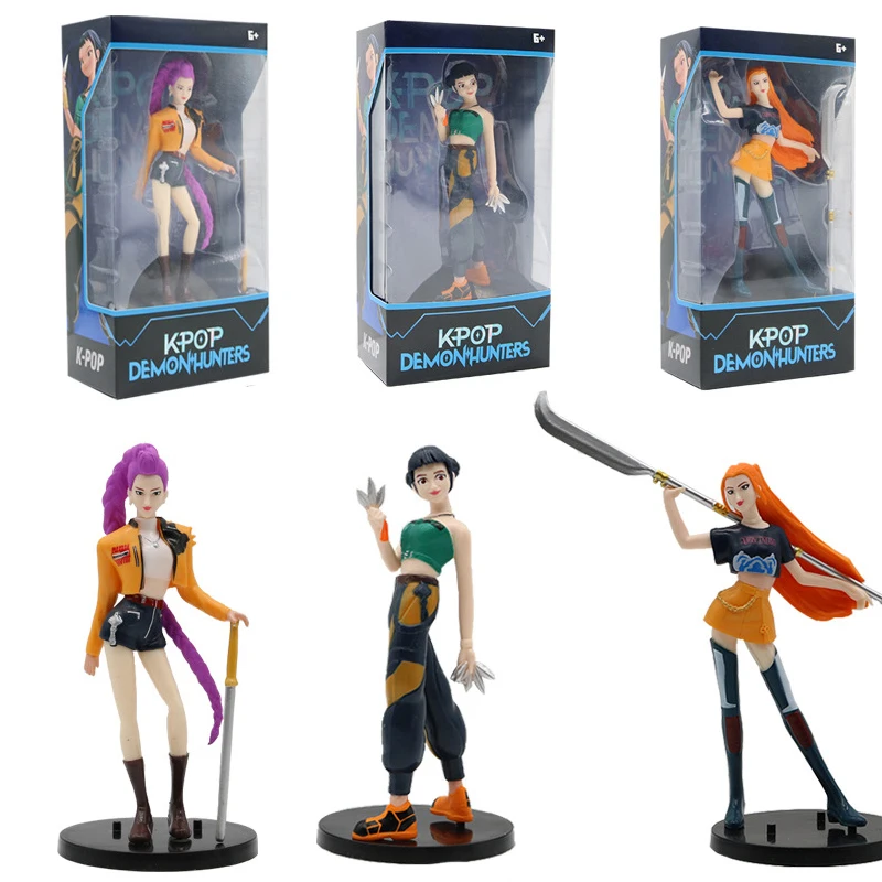 2026 حار أنيمي Kpop شيطان الصيادين نموذج لجسم لعبة الكرتون الألعاب الأجهزة الطرفية مكتب الديكور جمع أرقام لعبة مجسمة هدية