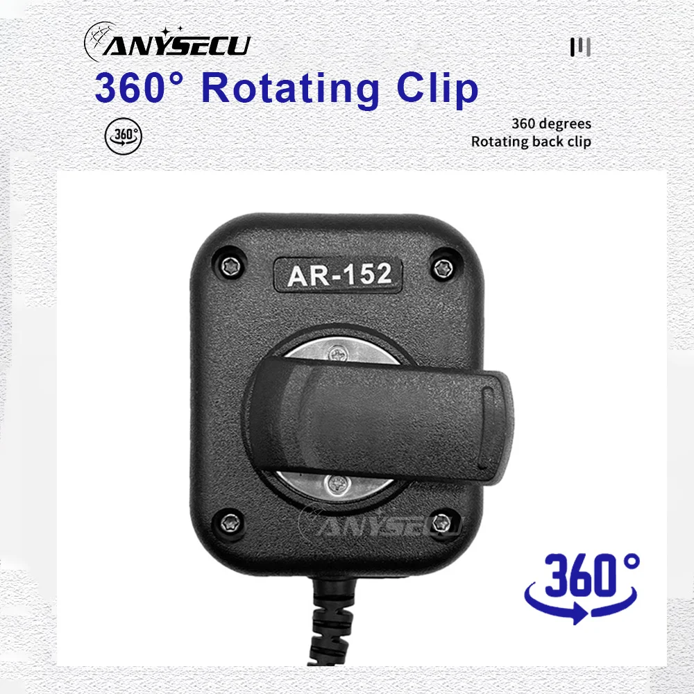 جديد Baofeng AR-152 التكتيكية مكبر الصوت عن بعد ميكروفون K التوصيل 2 دبوس حجم قابل للتعديل ل AR-152 UV-32 DM-32 اسلكية تخاطب